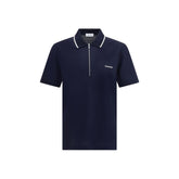 Ferragamo Blue Cotton Polo Shirt